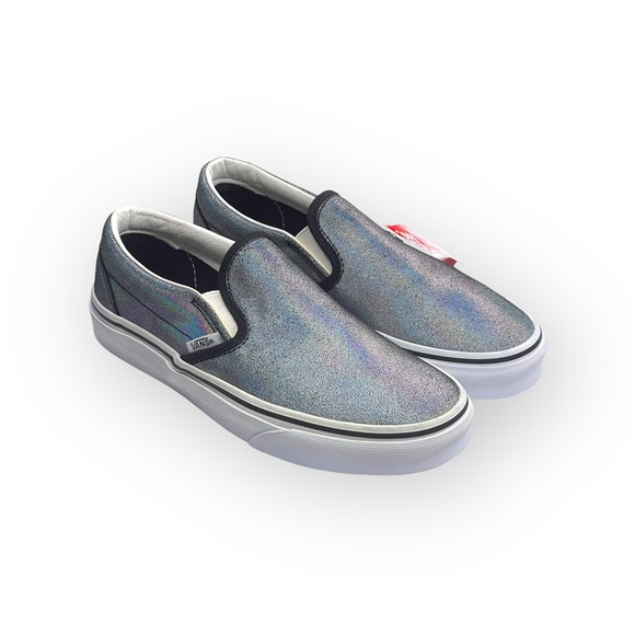 new Vans ™ ®✌︎︎ Prismatic Suede Slip On Sneakers ✌︎︎ Shiny Rainbow Reflective 6 - Picture 9 of 16